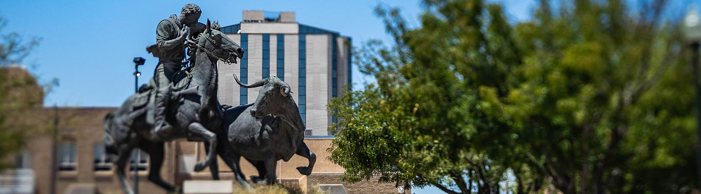Roswell cowboy statue